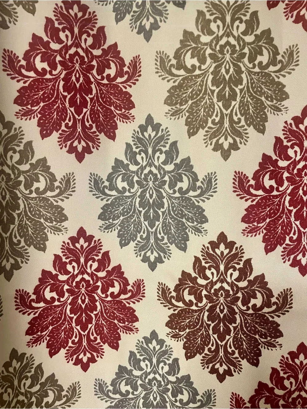 Classic Damask Window Curtain Panels